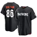 Youth No.86 Grant Wolfram Baltimore Orioles Black Replica 2023 City Connect Jersey