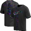 Youth No.9 Brady Anderson Baltimore Orioles Black Replica Holographic Alternate Jersey