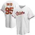 Youth No.95 Houston Roth Baltimore Orioles White Replica Home Jersey
